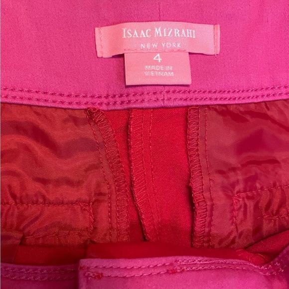 Isaac Mizrahi Red/Pink Scalloped Shorts Size 4 - Picture 7 of 7